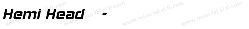 Hemi Head字体字体转换